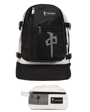 Explorer   Travel Bag Backpack - Cream/Black