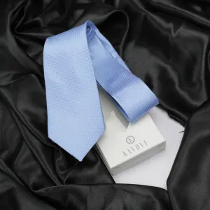 Kovove Cyan Polka Dot Neck Tie For Men