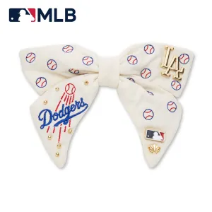 LA DODGERS LELE SADOUGHI / MLB IVORY BOW BARRETTE