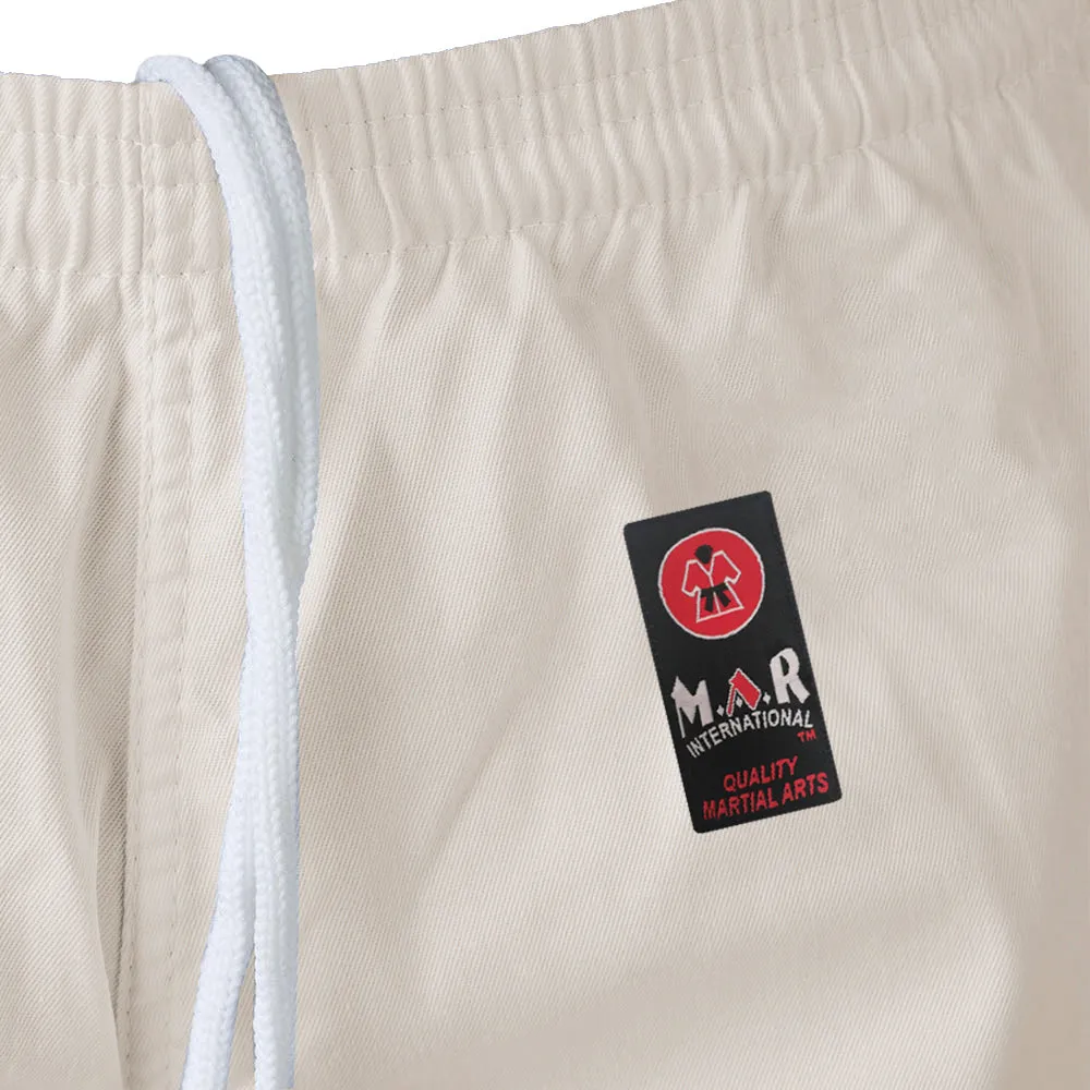 MAR-022 | Mediumweight Unbleached Judo Uniform For Intermediate Students   FREE BELT