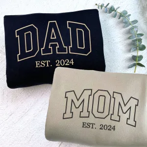 Mom and Dad Twin Pack: Embroidered Sweatshirt