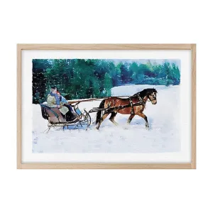 "Morning Sleigh Ride" Limited Edition Watercolor Print