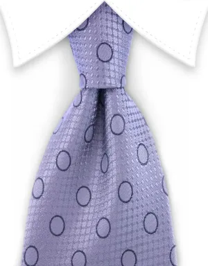 Silver & Gray Polka Dot Necktie