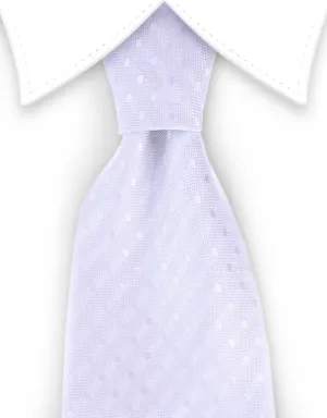 White Polka Dot Tie